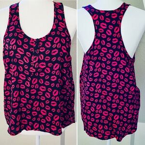 H&M Lip Print Racerback Tank